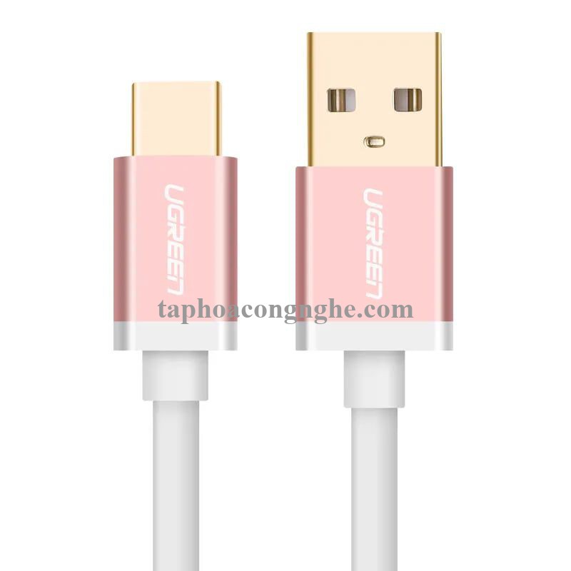 Ugreen 30537 0.5M màu Hồng Cáp USB TypeC sang USB 3.0 cao cấp US187 30030537